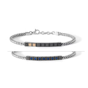 Bracciale Tennis in Argento con zirconi blu