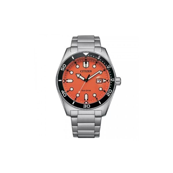 CITIZEN OROLOGIO ECO DRIVE MARINE ARANCIO