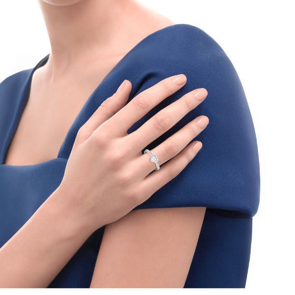 Solitario oro e diamanti Re Carlo