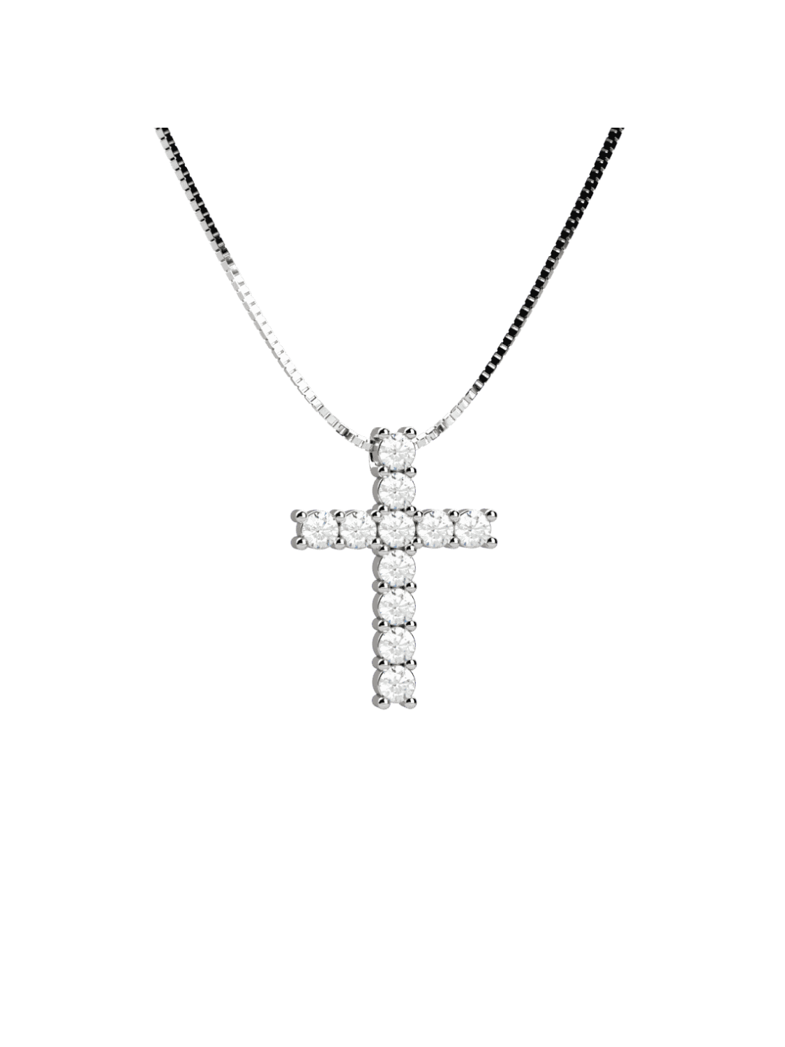Collana Elli's Crucis pendente croce oro e diamanti