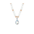COLLANA DONNA IN ACCIAIO AGATA BIANCA