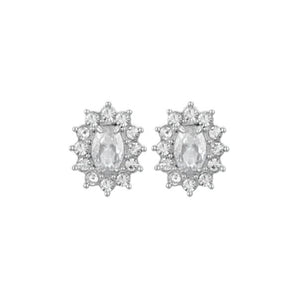 ORECCHINI DONNA IN ACCIAIO CRISTALLI E ZIRCONE BIANCO