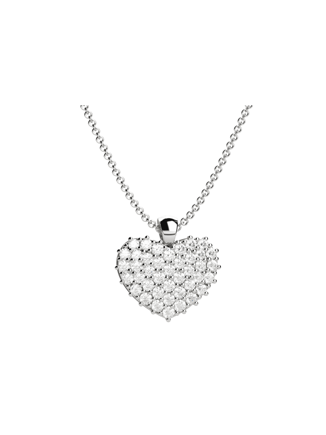 Collana Elli's Pendente cuore oro e diamanti