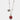Collana in Metallo maglia a pallini con campanella rossa e scritta Capri