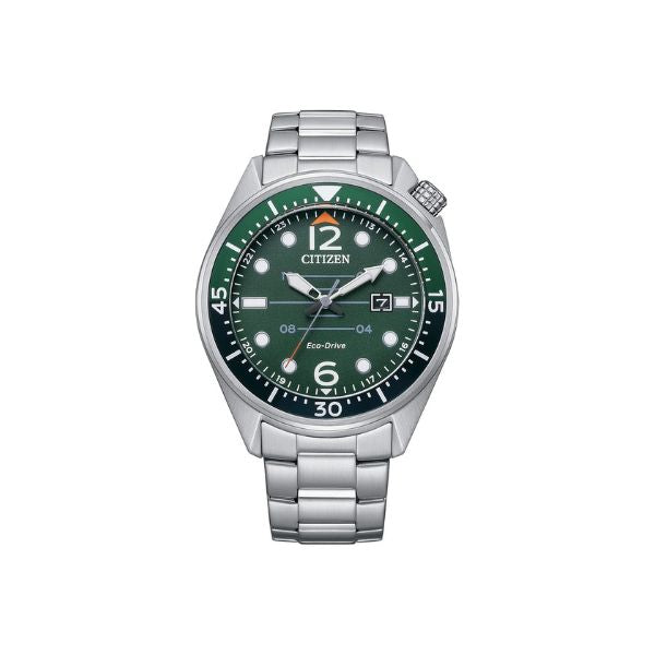 Citizen orologio uomo Eco-Drive Of Seaplane solo tempo verde-nero