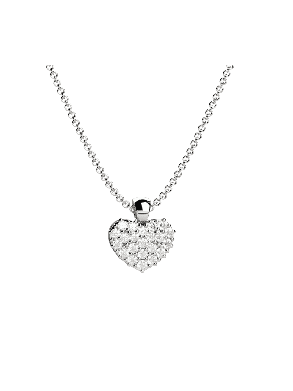 Collana Elli's Pendente cuore oro e diamanti