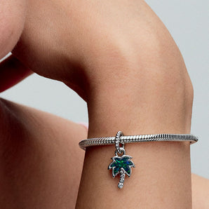 Charm Pendente Palma Opale Argento Sterling 925