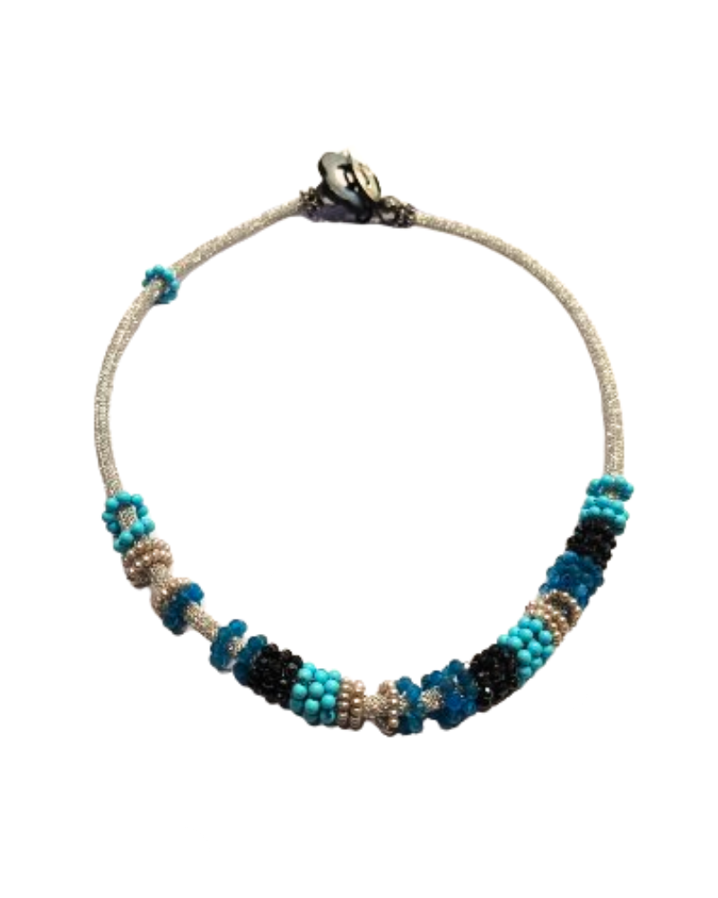 Rajola collana cherie con Apatite Perle Spinello