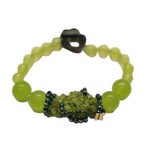 Rajola bracciale hula Agata verde light