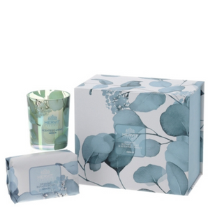 HERVIT SET CANDELA SAPONE BOTANIC BLU