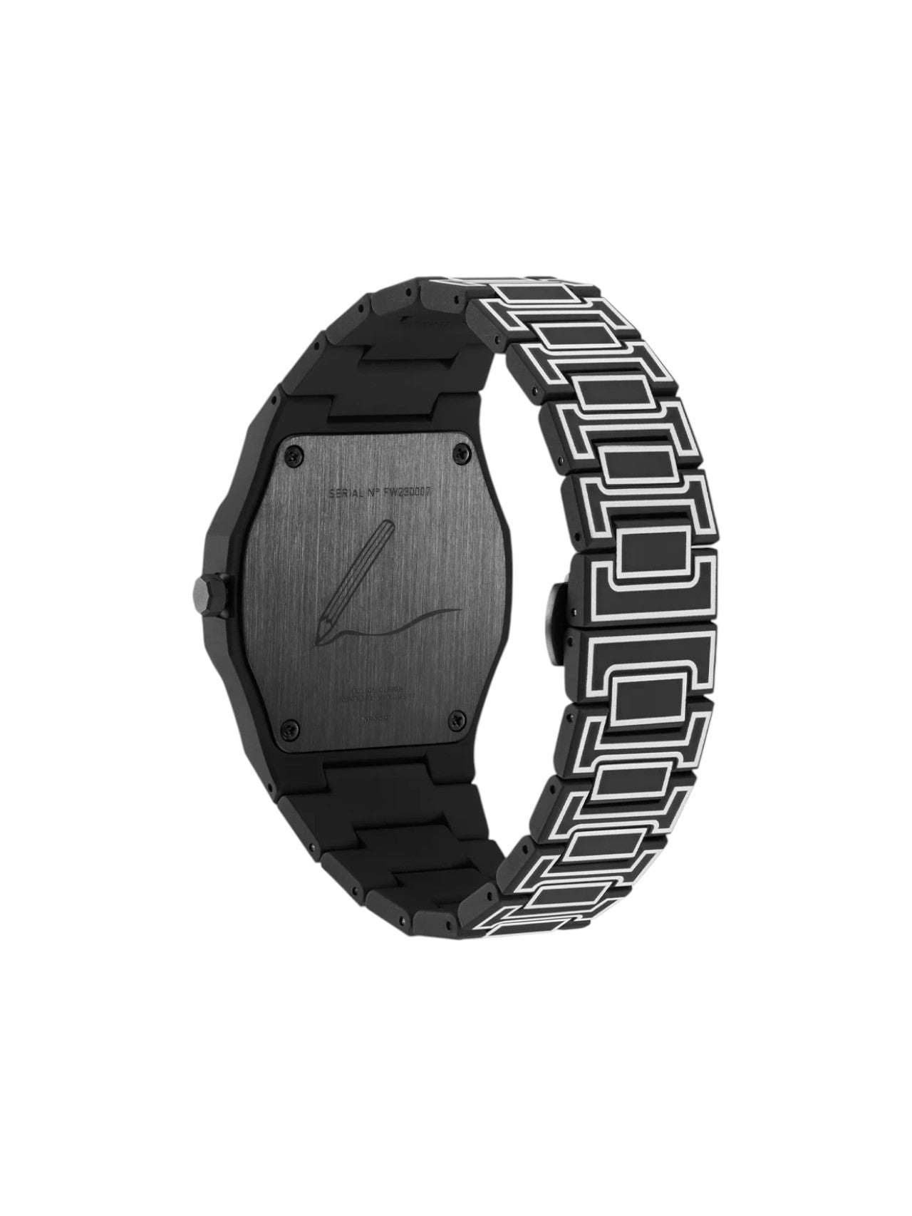 Orologio Uomo/Donna D1Milano Black Sketch
