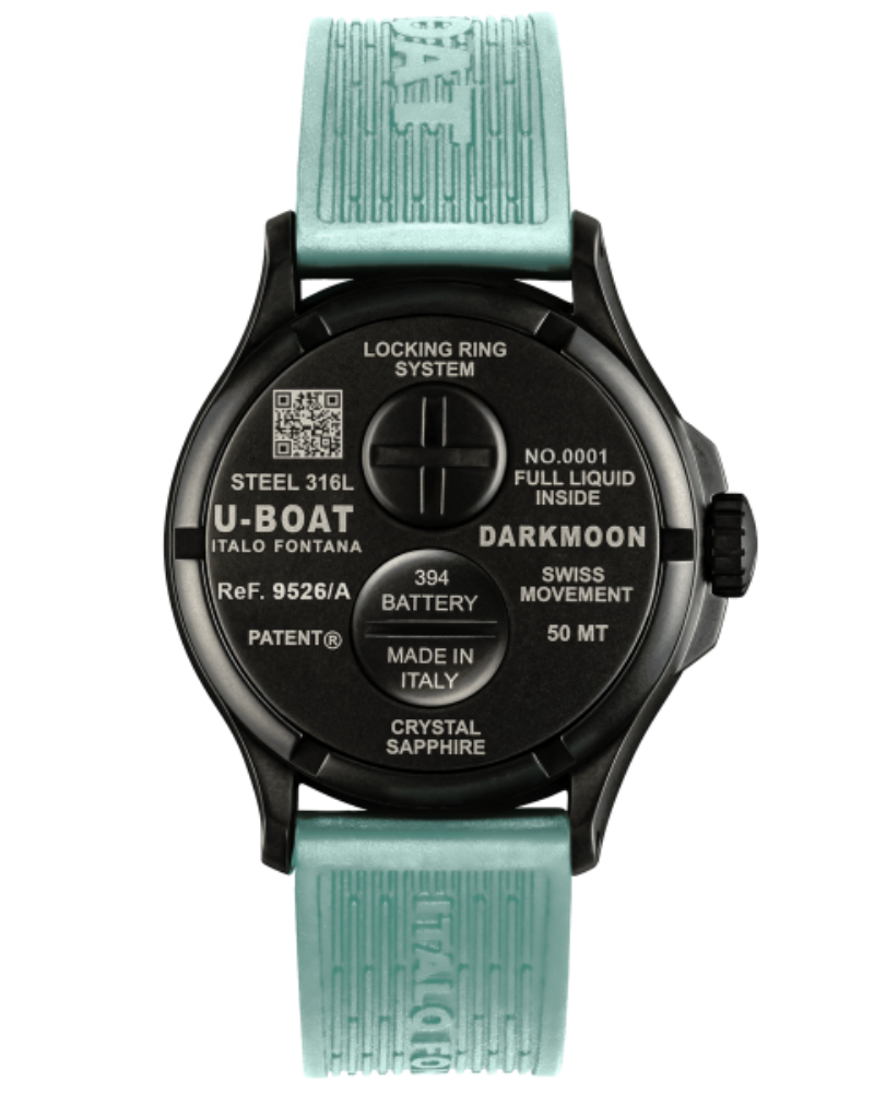 U-BOAT OROLOGIO DARKMOON 44MM BK AQUAMARINE PVD 9526/A