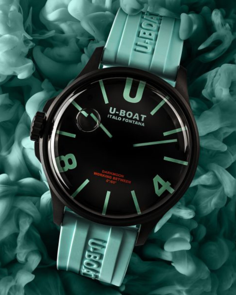 U-BOAT OROLOGIO DARKMOON 44MM BK AQUAMARINE PVD 9526/A