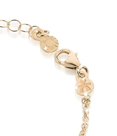 Bracciale Fortuna con geco e stellina in oro giallo / Le Bebè