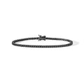 Tennis in Argento brunito 925% e zirconi neri