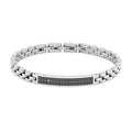 Bracciale tyres in Acciaio e PVD nero