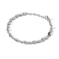 Bracciale in Argento con elementi in ceramica nera