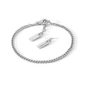 Bracciale in argento e diamanti bianchi