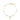Bracciale Le Perle con sagoma bimba in oro giallo e diamante