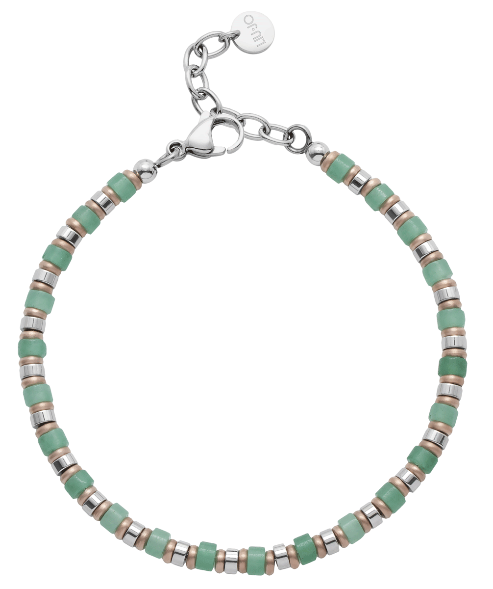 Bracciale acciaio e pietre 
