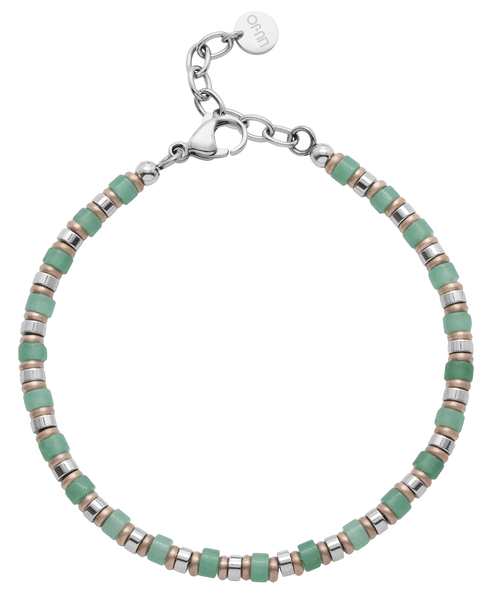 Bracciale acciaio e pietre 