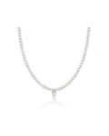 Miluna® Le Perle Collana Perle con Pendente e Diamanti