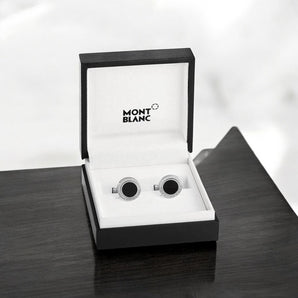 Gemelli Montblanc Uomo Meisterstuck in Acciaio Onice