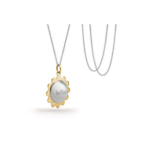 Collana I Fiori in argento con petali placcati oro giallo