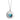 Collana Suonamore in argento con due pietre colorate e un ciondolo cuore addizionale
