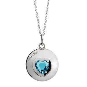 Collana Suonamore in argento con due pietre colorate e un ciondolo cuore addizionale